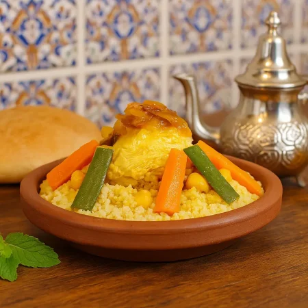 Cuscus de Pollo con Verduras