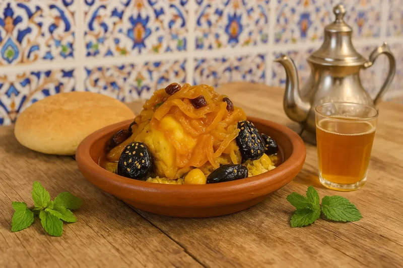 tajine de pollo dulce