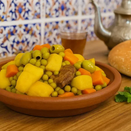 tajine de ternera con verduras