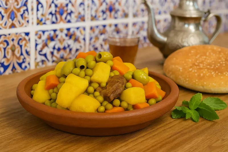 tajine de ternera con verduras